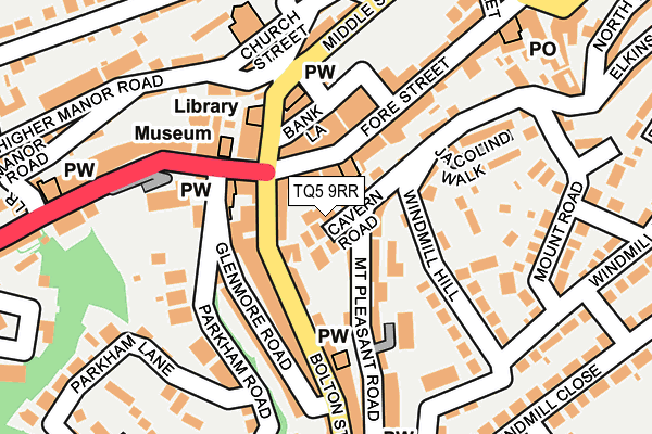 TQ5 9RR map - OS OpenMap – Local (Ordnance Survey)