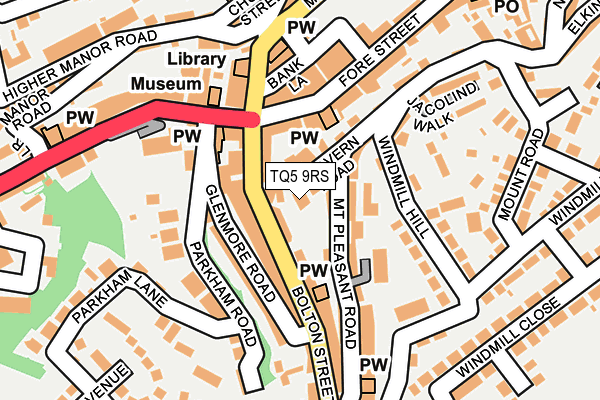 TQ5 9RS map - OS OpenMap – Local (Ordnance Survey)
