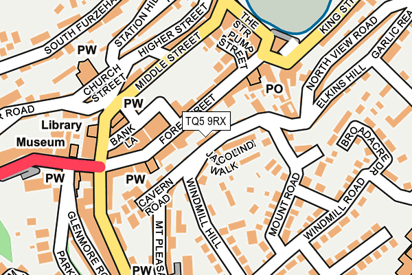 TQ5 9RX map - OS OpenMap – Local (Ordnance Survey)