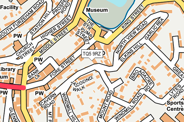 TQ5 9RZ map - OS OpenMap – Local (Ordnance Survey)