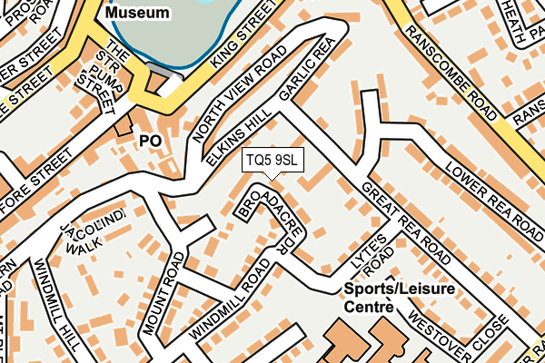 TQ5 9SL map - OS OpenMap – Local (Ordnance Survey)