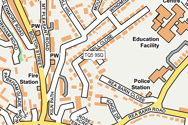 TQ5 9SQ map - OS OpenMap – Local (Ordnance Survey)