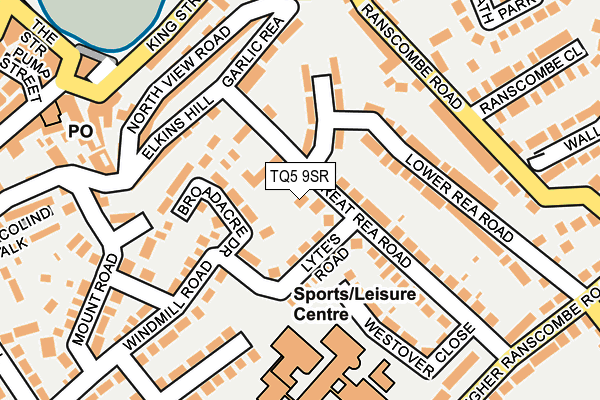 TQ5 9SR map - OS OpenMap – Local (Ordnance Survey)