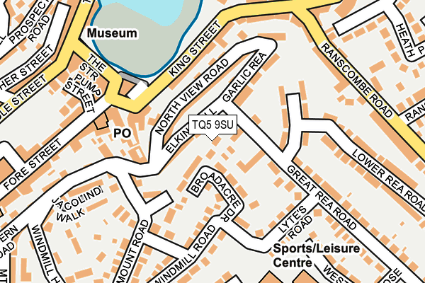 TQ5 9SU map - OS OpenMap – Local (Ordnance Survey)