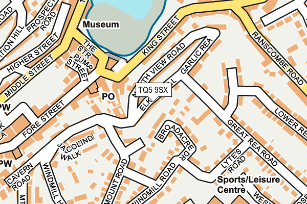 TQ5 9SX map - OS OpenMap – Local (Ordnance Survey)