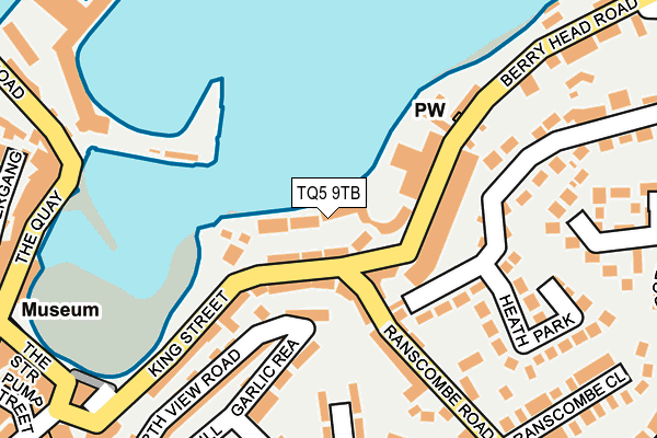 TQ5 9TB map - OS OpenMap – Local (Ordnance Survey)