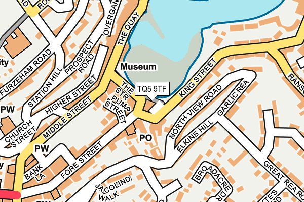 TQ5 9TF map - OS OpenMap – Local (Ordnance Survey)