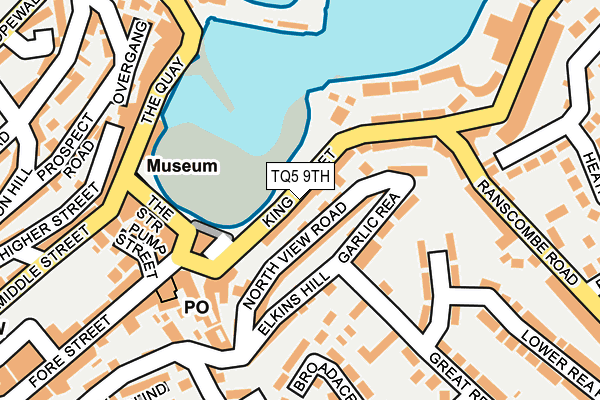 TQ5 9TH map - OS OpenMap – Local (Ordnance Survey)