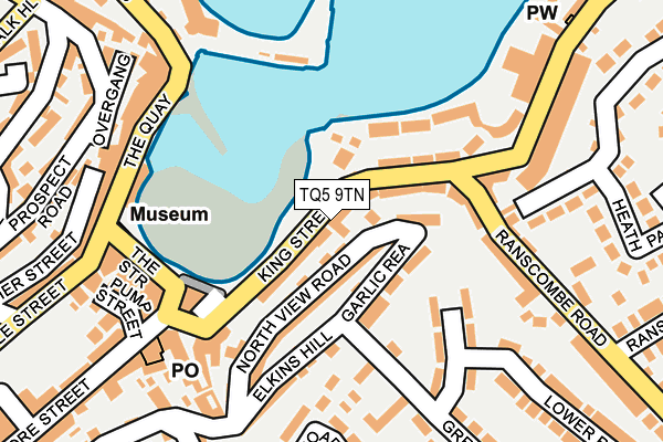 TQ5 9TN map - OS OpenMap – Local (Ordnance Survey)