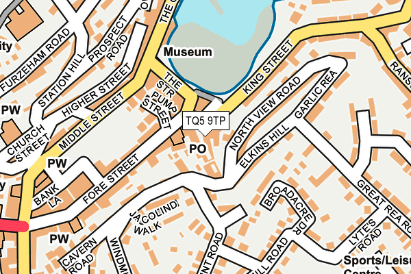 TQ5 9TP map - OS OpenMap – Local (Ordnance Survey)