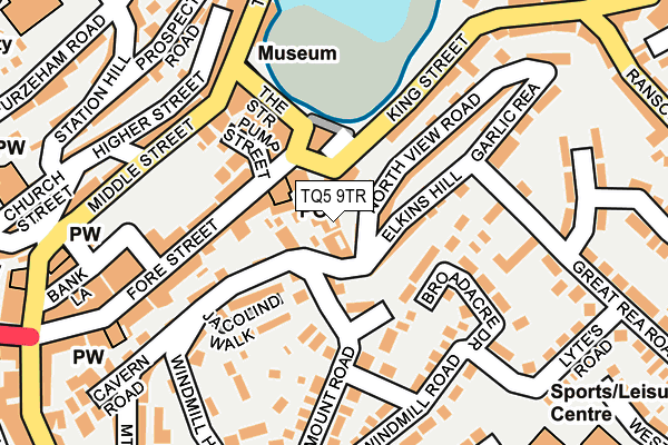 TQ5 9TR map - OS OpenMap – Local (Ordnance Survey)