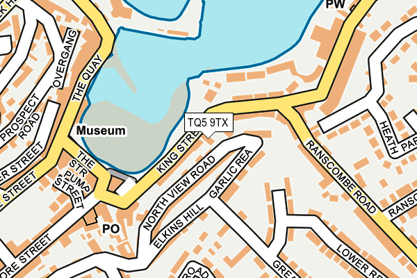 TQ5 9TX map - OS OpenMap – Local (Ordnance Survey)