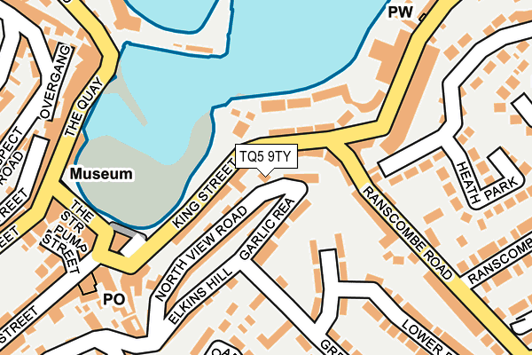 TQ5 9TY map - OS OpenMap – Local (Ordnance Survey)