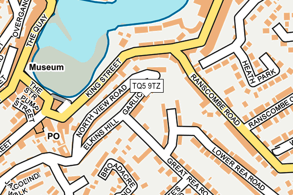 TQ5 9TZ map - OS OpenMap – Local (Ordnance Survey)