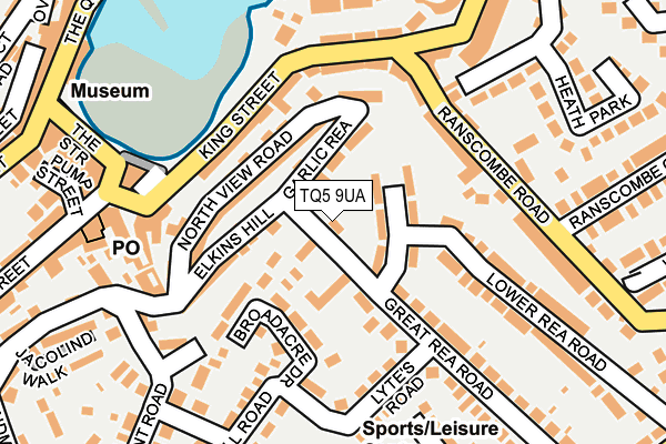 TQ5 9UA map - OS OpenMap – Local (Ordnance Survey)