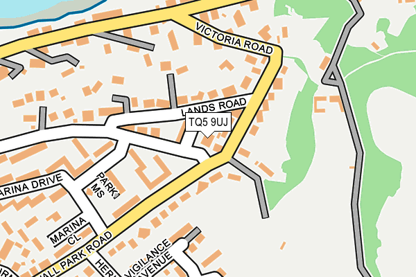 TQ5 9UJ map - OS OpenMap – Local (Ordnance Survey)