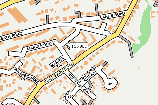 TQ5 9UL map - OS OpenMap – Local (Ordnance Survey)