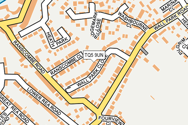 TQ5 9UN map - OS OpenMap – Local (Ordnance Survey)