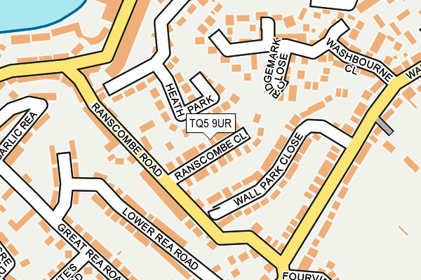 TQ5 9UR map - OS OpenMap – Local (Ordnance Survey)