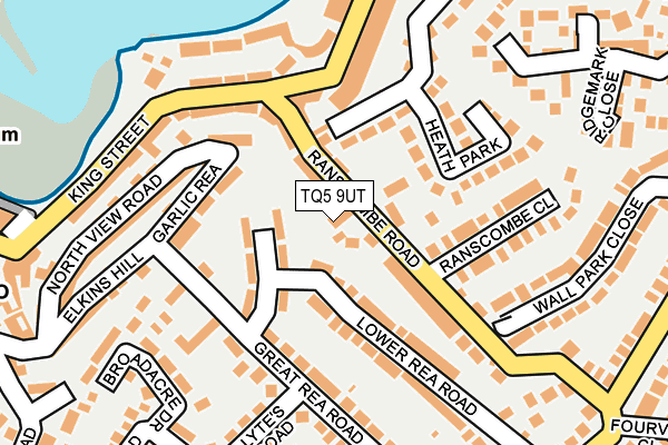 TQ5 9UT map - OS OpenMap – Local (Ordnance Survey)