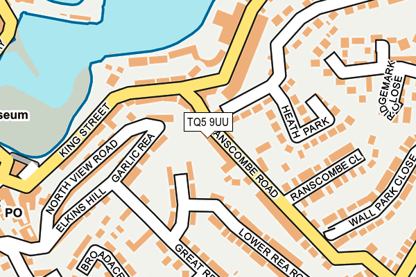 TQ5 9UU map - OS OpenMap – Local (Ordnance Survey)