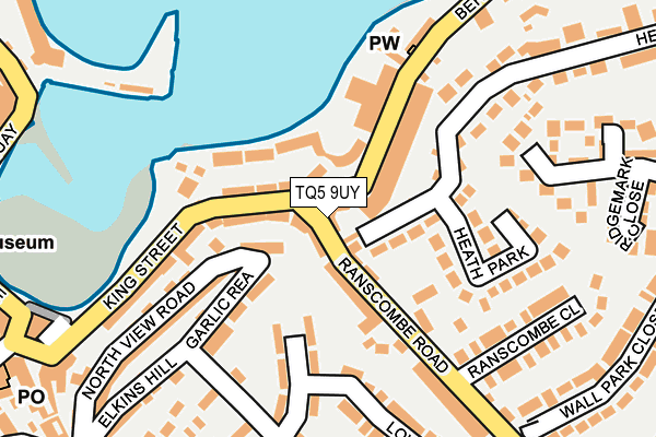 TQ5 9UY map - OS OpenMap – Local (Ordnance Survey)