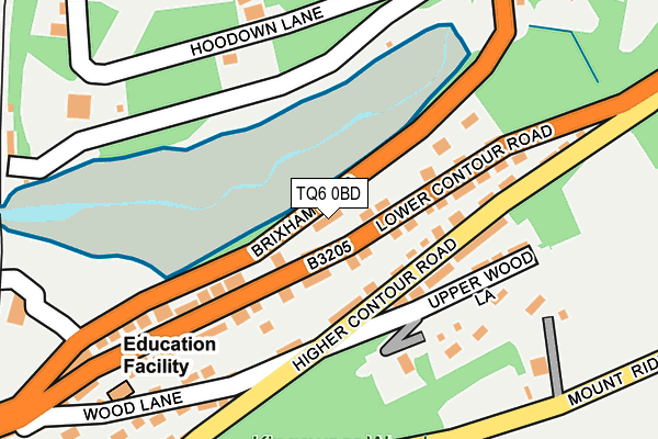 TQ6 0BD map - OS OpenMap – Local (Ordnance Survey)