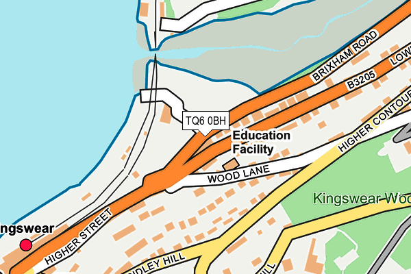 TQ6 0BH map - OS OpenMap – Local (Ordnance Survey)