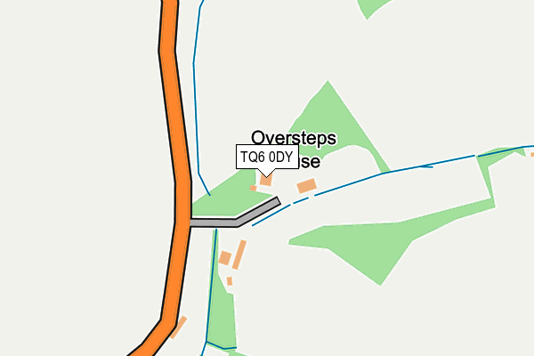 TQ6 0DY map - OS OpenMap – Local (Ordnance Survey)