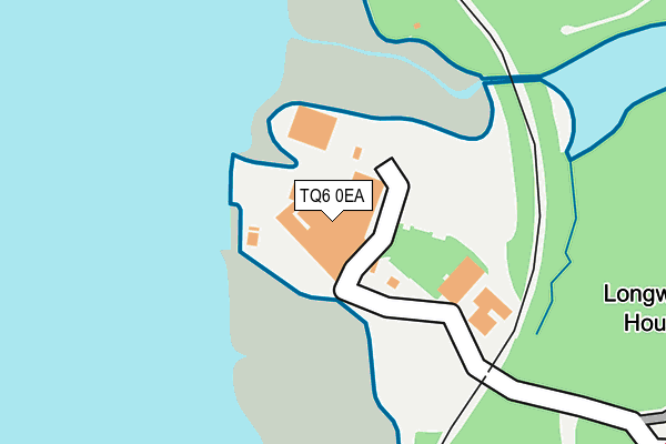 TQ6 0EA map - OS OpenMap – Local (Ordnance Survey)