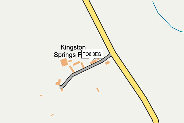 TQ6 0EG map - OS OpenMap – Local (Ordnance Survey)