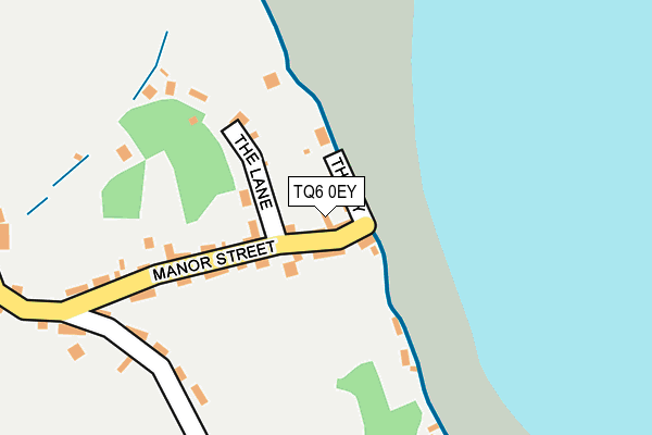 TQ6 0EY map - OS OpenMap – Local (Ordnance Survey)