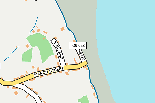 TQ6 0EZ map - OS OpenMap – Local (Ordnance Survey)