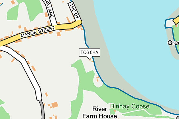 TQ6 0HA map - OS OpenMap – Local (Ordnance Survey)