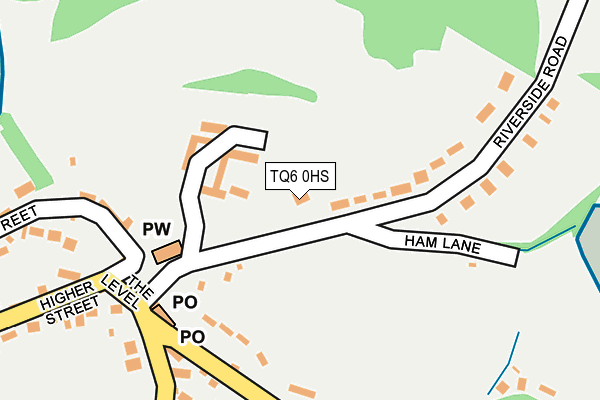 TQ6 0HS map - OS OpenMap – Local (Ordnance Survey)