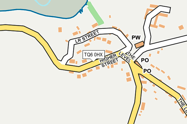 TQ6 0HX map - OS OpenMap – Local (Ordnance Survey)