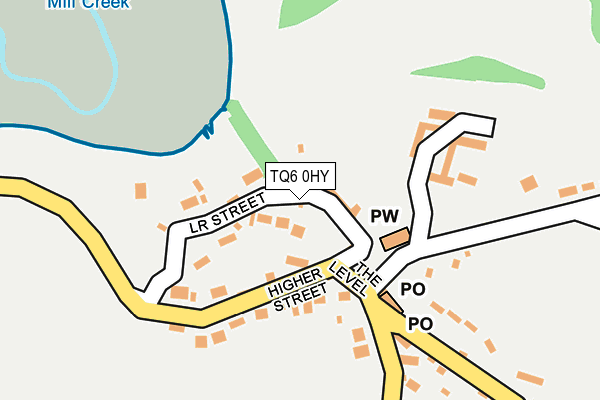 TQ6 0HY map - OS OpenMap – Local (Ordnance Survey)