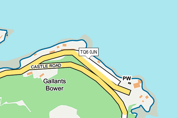 TQ6 0JN map - OS OpenMap – Local (Ordnance Survey)
