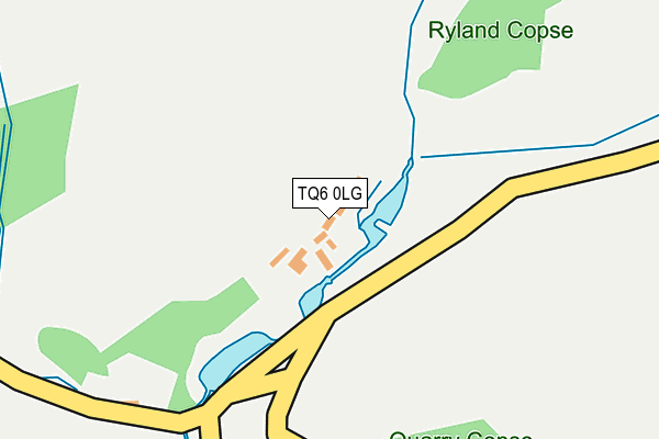 TQ6 0LG map - OS OpenMap – Local (Ordnance Survey)