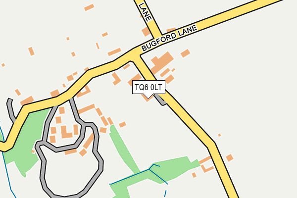 TQ6 0LT map - OS OpenMap – Local (Ordnance Survey)