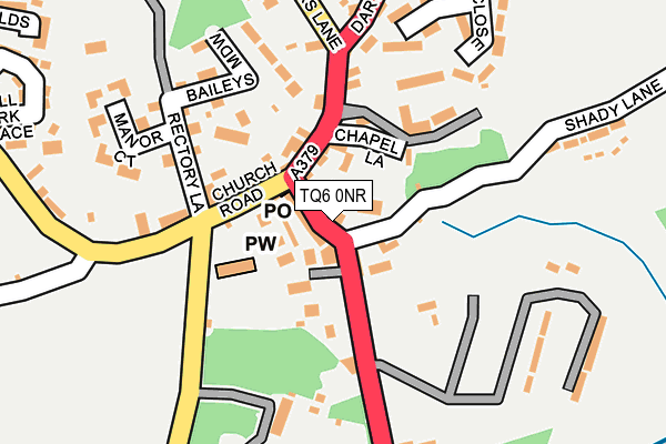 TQ6 0NR map - OS OpenMap – Local (Ordnance Survey)