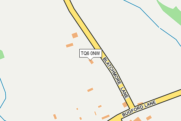 TQ6 0NW map - OS OpenMap – Local (Ordnance Survey)