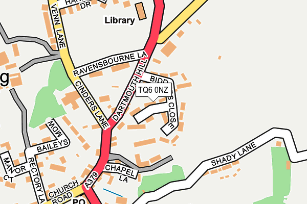 TQ6 0NZ map - OS OpenMap – Local (Ordnance Survey)