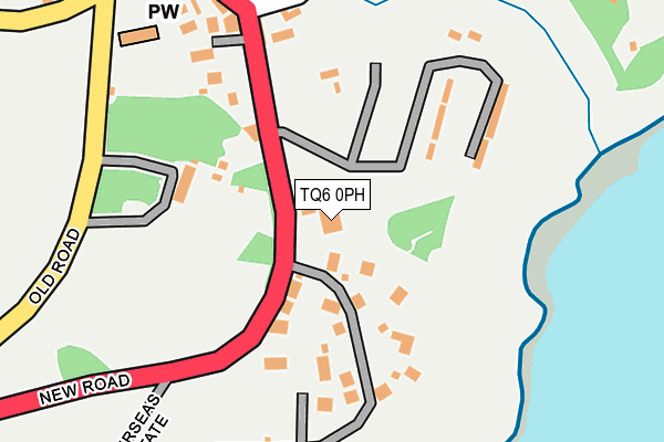 TQ6 0PH map - OS OpenMap – Local (Ordnance Survey)