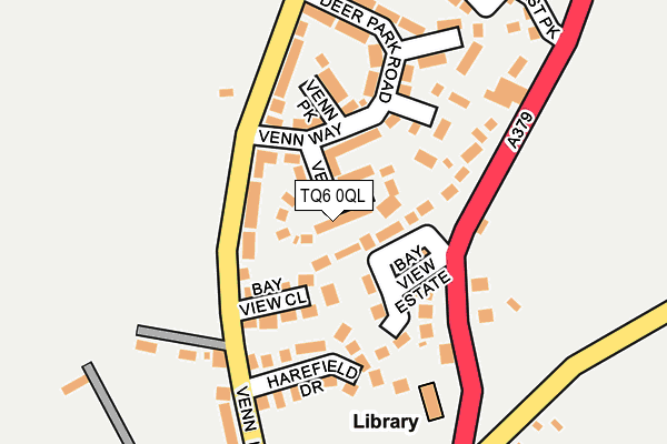 TQ6 0QL map - OS OpenMap – Local (Ordnance Survey)