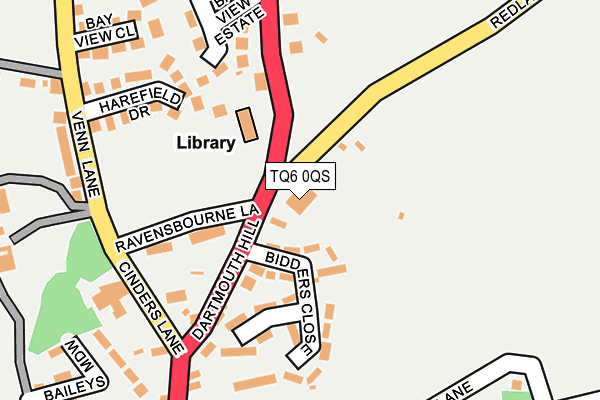 TQ6 0QS map - OS OpenMap – Local (Ordnance Survey)
