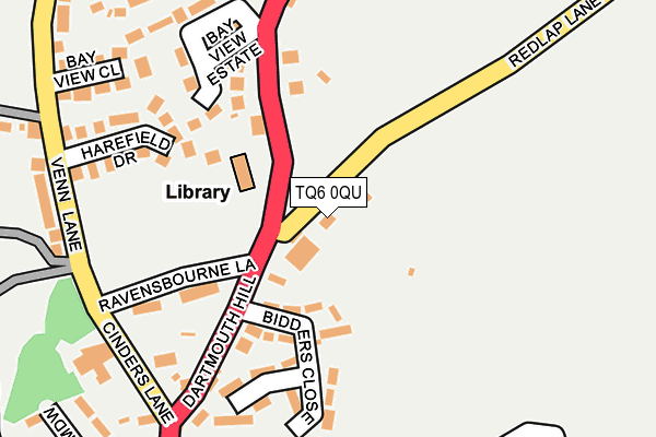 TQ6 0QU map - OS OpenMap – Local (Ordnance Survey)