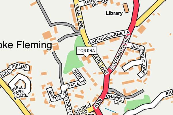 TQ6 0RA map - OS OpenMap – Local (Ordnance Survey)