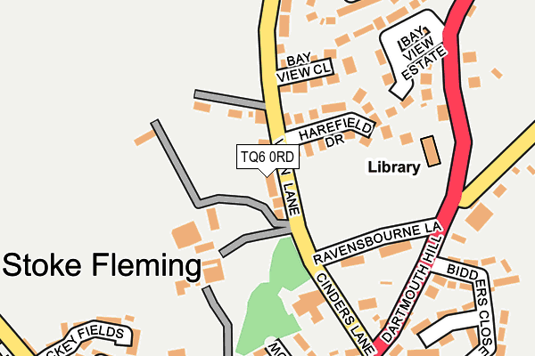 TQ6 0RD map - OS OpenMap – Local (Ordnance Survey)