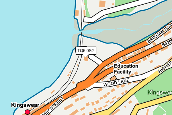 TQ6 0SG map - OS OpenMap – Local (Ordnance Survey)